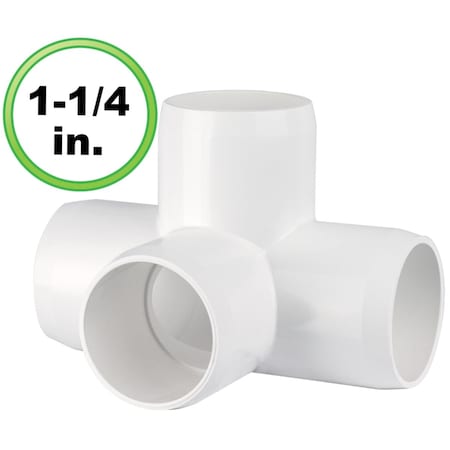 Circo Innovations 1.25 in. 4 Way LT PVC Pipe Fitting 44-F